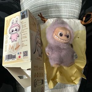 “M” Pin For Love Series (A-M) purple  Labubu.New.Box opened to verify.